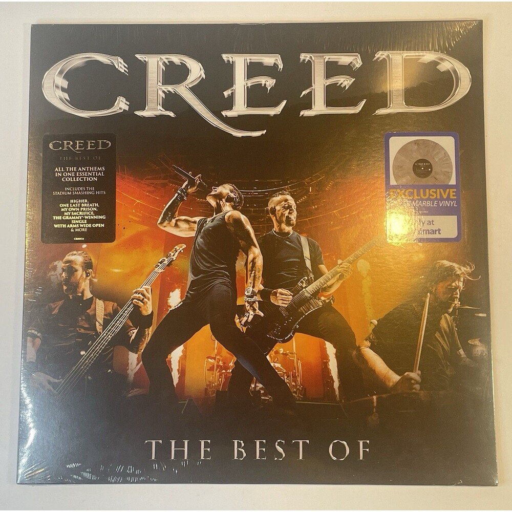 Creed - The Best Of - Silver Marble Vinyl LP 2025 Walmart Edition New Sealed